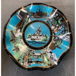 Vintage Walt Disney World Glass Bowl 7"